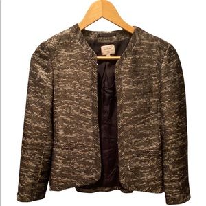 Babaton size 0 cropped gold blazer